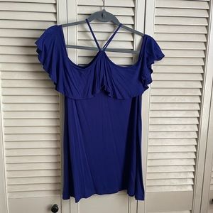 Butterfly Shoulder Ruffle Shirt size Small